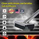 Steam Grill Brush Bristle Free,[Ultra Safe & Efficient] Grill Cleaner for Outdoor Grill,BBQ Replaceable Scraper Cleaning Head,Grill Brush BBQ Accessories,Gifts for Men/Dad by GreenHaven Gardens