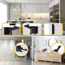 Tuanse 30 Pcs Cabinet Locks Invisible Safety Drawer Latches with Screws Self Adhesive Cabinet Drawer Locks for Home Kitchen Furniture Door Latches(Black) by TinyTreasures Baby Boutique
