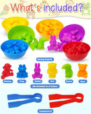 Yetonamr Counting Dinosaurs Montessori Toys for 3 4 5 Years Old Boys Girls, Toddler Preschool Learning Activities Toy for Kids Ages 3-5, 4-8, Birthday Gifts Sensory Toys by TinyTreasures Baby Boutique