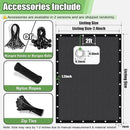 90% Outdoor Sun Shade Cloth, 12'×20' Pergola Shade Cover with Grommets, Privacy Screen Sunshades for Patio Garden Backyard Plant, Dark Grey by GreenHaven Gardens