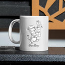Tiger White Coffee Mug 11 15 Oz, Customized Name Tiger Accent Mug Gift for Brother Sister Besties Friends, Personalized Tigers Teacup, Unique Tigers Animal Coffee Cup Gift for Birthday Thanksgiving by TinyTreasures Baby Boutique