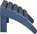 WestinTrends Outdoor Ottoman, Patio Adirondack Ottoman Foot Rest, All Weather Poly Lumber Folding Foot Stool for Adirondack Chair, Widely Used for Outside Porch Pool Lawn Backyard, Navy Blue by CozyNest Decor
