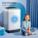 Compact Top-Load Washing Machine, Full-Automatic 1.5 Cu.ft Washer with 10 Water Levels & 8 Wash Programs for Apartment, Home, Dorm and RVs by CozyNest Decor