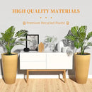 QCQHDU 21 inch Tall Planters for Indoor & Outdoor Plants, 2 Pack Sturdy Plant-Flower-Tree Pots for Front Porch Patio Deck Living Room Decor by GreenHaven Gardens