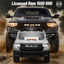 Licensed Ram 1500 Ride on Toys for Kids 4-8, Ride-on Electric Car for Kids with Remote Control, Battery Powered with Car Key/Gear Selector, LED Light/Music/MP3, Back Storage (White) by TinyTreasures Baby Boutique