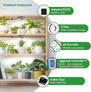 Wiaxulay Grow Lights for Indoor Plants, 48 LEDs Full Spectrum LED Plant Grow Light, Under Cabinet Grow Lamp with Auto Timer 6/12/16 Hrs, 3 Lighting Mode, 5 Brightness Levels, One Head (3.5in) by GreenHaven Gardens