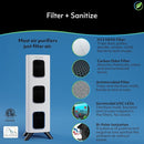 Air Oasis iAdapt 2.0 H13 HEPA Filter Air Purifier | Whole Home Healthy Air Bundle | 5 Air Purifiers, 3x Small, 1x Medium & 1x Large Air Purifier by TinyTreasures Baby Boutique