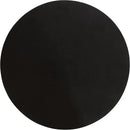 Kate and Laurel Aja Modern Side Table, 15 x 15 x 23, Black, Decorative Modern Geometric Wood Bedroom Nightstand Table with Round Tabletop and Unique Slanted Legs by CozyNest Decor