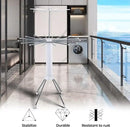 3 Tier Portable Clothes Drying Rackwith 4 Pulleys,Indoor and Outdoor Collapsible Rack Clothing with Shoe Drying Rack for Space Saving by CozyNest Decor