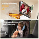 Baby Car Mirror for Rear Facing Seat - Clear View, Upgraded Hook Clip Design, 360 Rotation, Wide Crystal View, Shatterproof Crash Tested and Certified by TinyTreasures Baby Boutique