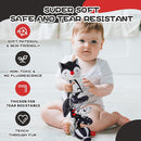Jollybaby Crib Stroller Car Seat Toys for Baby 0-3-6-9-12 Months, Tummy Time Hanging Sensory Toys for Newborn with Music Box and Teether, Spiral Carseat Toy for Infant Boy Girl Gift (Black and White) by TinyTreasures Baby Boutique