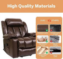 Power Lift Recliner Chair for Elderly Breathable Leather Recliner Chair with Massage and Heat for People Limited Mobility,2 Cup Holders,Electric Stand Assist,USB Ports,Gifts for Family (Brown) by CozyNest Decor