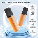 YLL Mini Karaoke Machine for Kids Adults, Portable Bluetooth Speaker with 2 Wireless Microphones, Birthday Gifts Toys for Girls Boys Ages 3, 4, 5, 6, 7, 8, 9,10,11,12+ Years Old Toddler (Orange) by TinyTreasures Baby Boutique