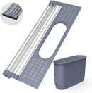 LEMIKKLE Roll Up Dish Drying Rack 17.5" x 15.2" Over The Sink Dish Drying Rack, Multi-Purpose Kitchen Rolling Dish Drainer Foldable SUS 304 Stainless Steel Dish Drying Rack by CozyNest Decor