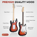 CAHAYA Electric Guitar Kit 39in - Full Size Electric Guitar Kit for Beginner Starter Poplar Solid Body with 10W Amplifier, Gig Bag, Strap, Tuner, Cable, String, Picks by TinyTreasures Baby Boutique