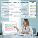 Digital Calendar, 21.5 Inch Wall Planner Digital Calendar & Chore Chart, IPS HD Touchscreen Interactive Display for Family Schedules, Streamline Household Organization, Wall Mount Included by TinyTreasures Baby Boutique