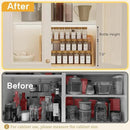 Bamboo Spice Rack Organizer -3-Tier Spice Rack for Countertop,Cabinet Spice Rack Organizer for 27 Spice Jars(4oz)，Step Shelf (yellow) by CozyNest Decor