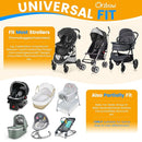 Orzbow 2-in-1 Baby Mosquito Net with UPF50+ Sunshade for Stroller, Breathable Stroller Mosquito Netting Privacy Cover with Two-Way Zipper & Storage Bag for Bassinet, Car Seat & Carrycot, Grey by TinyTreasures Baby Boutique