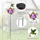 2 Pack Garden Lights, Solar Outdoor Lights with Metal Stake, Waterproof Landscape Lighting Solar Powered Yard Art for Pathway, Lawn, Porch - Purple by GreenHaven Gardens