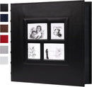 RECUTMS Self Adhesive Photo Album, 60 Pages DIY Scrapbook Photo Album with Sticky Pages Holds 3x5 4x6 5x7 6x8 8x10 Photos Black Inner Page for Wedding Anniversary Graduation Family Travel by TinyTreasures Baby Boutique