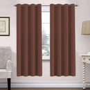 H.VERSAILTEX Ultra Soft Microfiber Thermal Insulated Antique Copper Grommet Blackout Curtains/Window Treatment Draperies 52 by 72 - Inch for Living Room/Bedroom, Set of 2 - Rust by CozyNest Decor