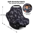 Rquite All-in-1 Car Seat Cover Baby, Carseat Covers for Girl Boy, Stretchy Soft Infant Car Seat Cover, Multi-use Baby Carrier Cover, Car Seat Canopy, Stroller Sun Shade, Nursing Breastfeeding Cover by TinyTreasures Baby Boutique