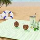 UDEAR Foldable Picnic Blanket,80"x60" Waterproof, Sandproof, Portable with Tote Bag for Beach, Park, Camping, and Travel,Green Plaid by TinyTreasures Baby Boutique