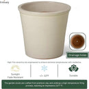 Emissary Round Stoneware Planter (Parent SKU 12012) (Cream, 13" D x 12" H) by CozyNest Decor