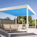 Eden's Decor Straight Flat-Edged Sun Shade Sail Rectangular 13' x 16' Blue UV-Blocking Outdoor Canopy Fabric Cloth Awning for Pergola Patio Garden Backyard Custom Size by GreenHaven Gardens