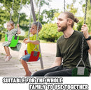 Swing Set for Kids-Play Swing for Adults with Stainless Steel Mental Taiangle Ring-Suitable for Family Backyard by TinyTreasures Baby Boutique