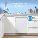 Midea MDF18A1AWW Built-in Dishwasher with 8 Place Settings, 6 Washing Programs, Stainless Steel Tub, Heated Dry, Energy Star, White by TinyTreasures Baby Boutique