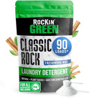 Rockin' Green Classic Rock Laundry Detergent (90 Loads), Plant based, All Natural Laundry Detergent Powder, Vegan and Biodegradable Odor Fighter, Safe for Sensitive Skin, 45 oz (Freshwood Mac) by TinyTreasures Baby Boutique