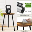 Plant Stand Indoor, Modern Plant Stands for Indoor Plants, Single Flower Stand with Round Wooden Board for Living Room, Balcony, Deck by GreenHaven Gardens