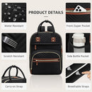 Diaper Bag Backpack for Women with Changing Pad, Baby Bag with Insulated Pockets Multifunctional Diaper Bags For Baby Girl Boy Waterproof Baby Bags For Boys Girls Maternity Bag Black by TinyTreasures Baby Boutique