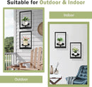 Picture Frame Plant Holder, Wall Mount Plants shelf Indoor Outdoor, Metal Hanging Planters Stand Decor, Window Planter Hanger Shelves, Modern Floating Ornament Rack Art for Home & Garden((Black 2pc)) by GreenHaven Gardens