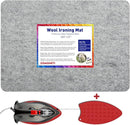 ZOMONETI 17" x 13.5" Wool Pressing Mat 100% New Zealand Felted Wool Ironing Mat Pad Blanket for Quilter, Sewing, Quilting Supplies and Notions by CozyNest Decor