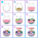 Mermaid Gift for Girls Mermaid Terrarium Kit for Kids Birthday Gift for Girls Ages 4 5 6 7 8-12 Year Old Light-Up Kit Crafts DIY Arts Toys Mermaid Toys for Girls Birthday Ideas Present for Kids by TinyTreasures Baby Boutique