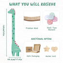 Personalized Name Growth Chart, Dinosaur Wooden Height Chart, Thick Height Measuring Board, Kids Height Tracker for Nursery Decor, Baby Boy Girl Measurement Ruler, Growth Charts Ruler by CozyNest Decor