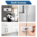 5 Pack Fridge Locks for Kids, QYESWHSR Child Proof Refrigerator Lock with Sticky Adhesive Pads, Fridge Child Locks, RV Refrigerator Door Latch, Oven Lock Safety to Keep Door Closed White by TinyTreasures Baby Boutique