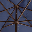 EliteShade USA 10-Year-Non-Fading 6.5x10Ft Rectangular Market Umbrella Patio Umbrella Outdoor Table Umbrella with Ventilation, Navy Blue by GreenHaven Gardens