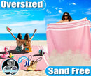 Oversized Turkish Beach Towel Blanket Cotton Giant XL Sandproof Towels Huge Linen XXL Extra Large Big Throw Quilt Blankets for Adults Cloud Travel Camping Glamping Accessories Essentials by TinyTreasures Baby Boutique