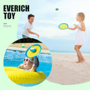 EVERICH Upgraded Toss and Catch Ball Game Set - Indoor and Outdoor Games for Kids 3-12, Beach Sand Pool Water Toy Includes 4 Paddles 4 Sticky Balls, Great Birthday Easter Gifts for Boys Girls by TinyTreasures Baby Boutique