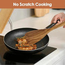 comfoyar Teak Wooden Spoons for Cooking, 7 Pieces Kitchen Cooking Utenails Set with Spatula and Ladle, Heat Resistant Kitchen Cookware for Nonstick Pan by CozyNest Decor