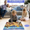 Jumbo Floor Puzzle for Kids, Large Jigsaw Puzzles 35 Piece for Kids Ages 3-5,Preschool Learning & Education Toys, Gifts for 4-8 Year Old Boys and Girls (Dog Animals) by TinyTreasures Baby Boutique