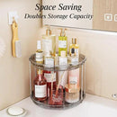 LAMU 2 Tier Lazy Susan Turntable Organizer 10.6'' Rotating Spice Rack Organization for Cabinet, Kitchen, Pantry, Countertop, Bathroom, Vanity, Medicine Cabinet Organizer, Grey by CozyNest Decor
