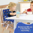 Portable Baby Booster Seat with Tray, Toddler Booster seat for Dining, Camping, Travel, Baby Beach Chair 6 Months to 3 Years Old Indoor Outdoor Use CH2406 by TinyTreasures Baby Boutique