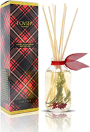 LOVSPA Reed Diffuser Set, Joy Winterberry Spruce Scented Oil Diffuser with Sticks, Home Fragrance Accessories for Bathroom Shelf Decor, Aroma Diffusers for Home or Office Desk, USA Made by CozyNest Decor