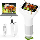 Microscope for Kids, 2'' Digital Handheld Kids Microscope with Adjustable Light, 1000X 1080P Pocket Portable Mini Micro Scope, Stem Toys for Ages 5-7 8-12 Teen Boys and Girls Educational Gifts, White by TinyTreasures Baby Boutique