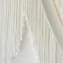 Flber Large Macrame Wall Hanging – Boho Yarn Art Garland with Tassels and Beads, Handmade Rope Decor for Nursery, Party, Wedding, Bedroom, Fireplace Mantel, or Photo Backdrop 57" W x 41" L by CozyNest Decor