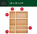 ROYAL CRAFT WOOD Bamboo Jewelry Organizer Box & Chests Set - Versatile Storage Solution for Makeup, Jewelry, and Bathroom Essentials (8 Boxes) by CozyNest Decor